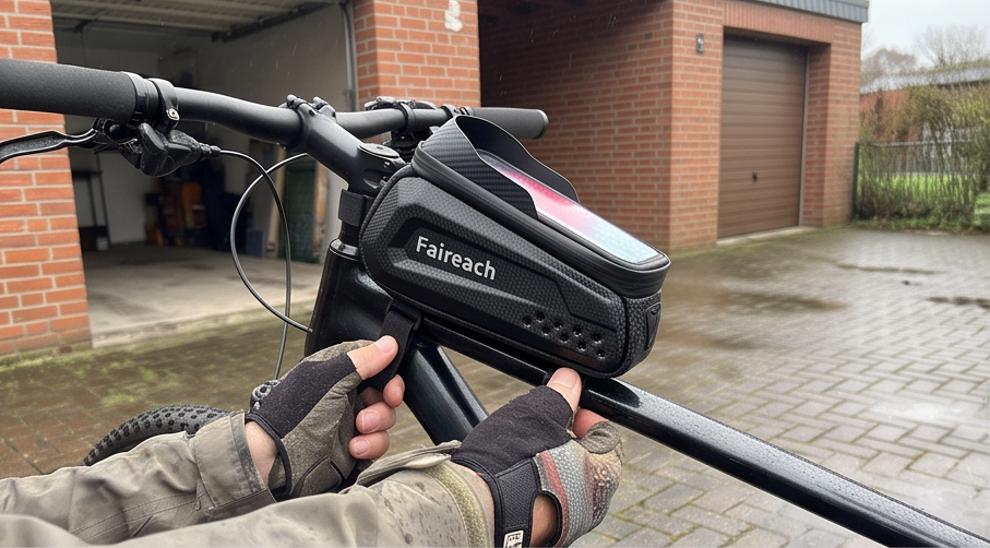 Faireach E10 Fahrradtasche im Test: Wasserdicht, Touchscreen und Face ID Funktion für Smartphones 5,5-7 Zoll