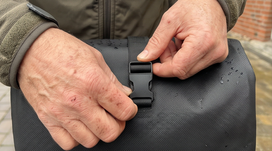freithal 2in1 traveller fahrradtasche aus der Nähe betrachtet