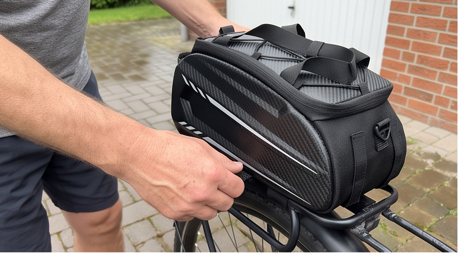 LEMEGO Fahrradtasche Eva im Test: 10L wasserdichte Gepäckträgertasche mit Halterung und Regenschutz
