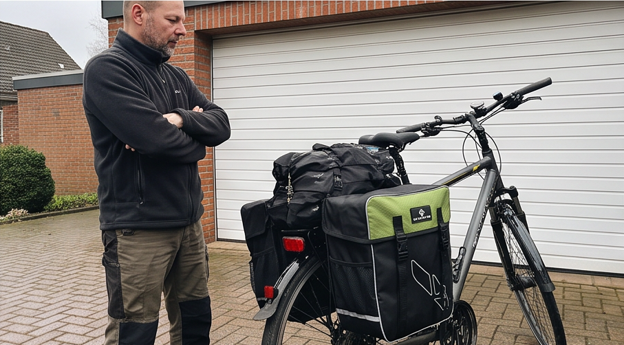 m wave amsterdam double gepaecktraegertasche Ansicht der Verarbeitung