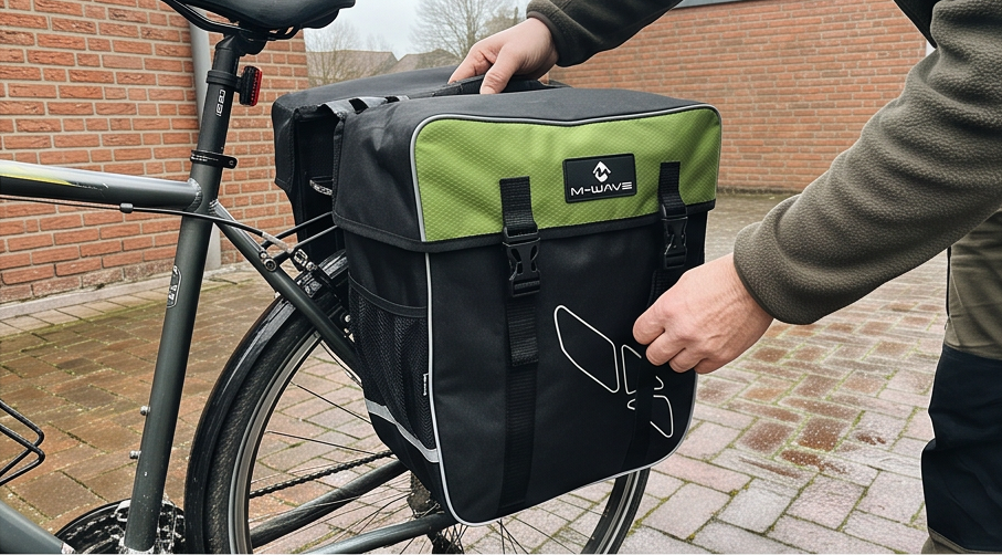 M-Wave Amsterdam Double Gepäckträgertasche im Test: Geräumig und stabil für Ihr Fahrrad