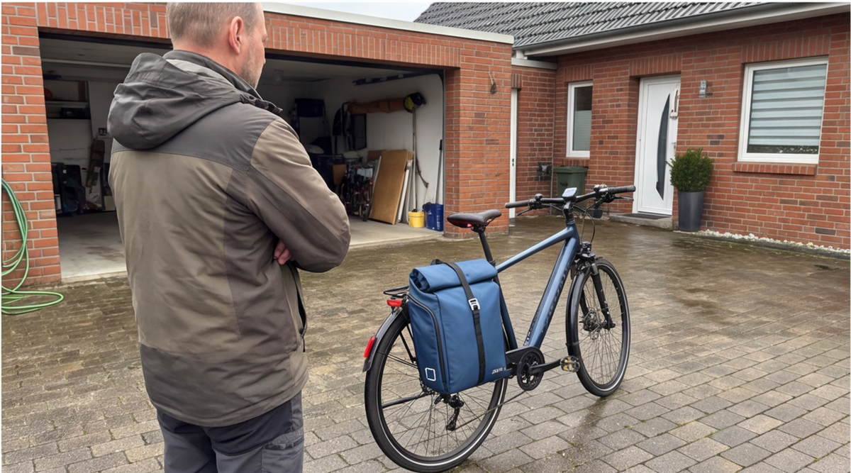 otinga flip v2 fahrradtasche rucksack Ansicht der Verarbeitung