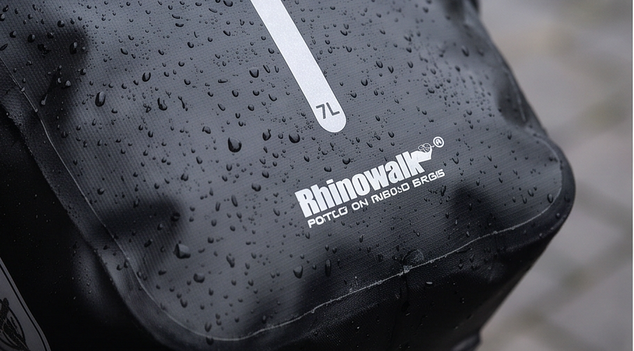 rhinowalk gepaecktraegertasche y6202b 7l Detailansicht beim Testen