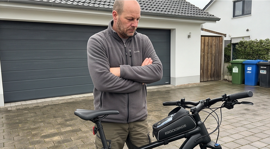 rockbros fahrrad rahmentasche mnt10 im Testlauf