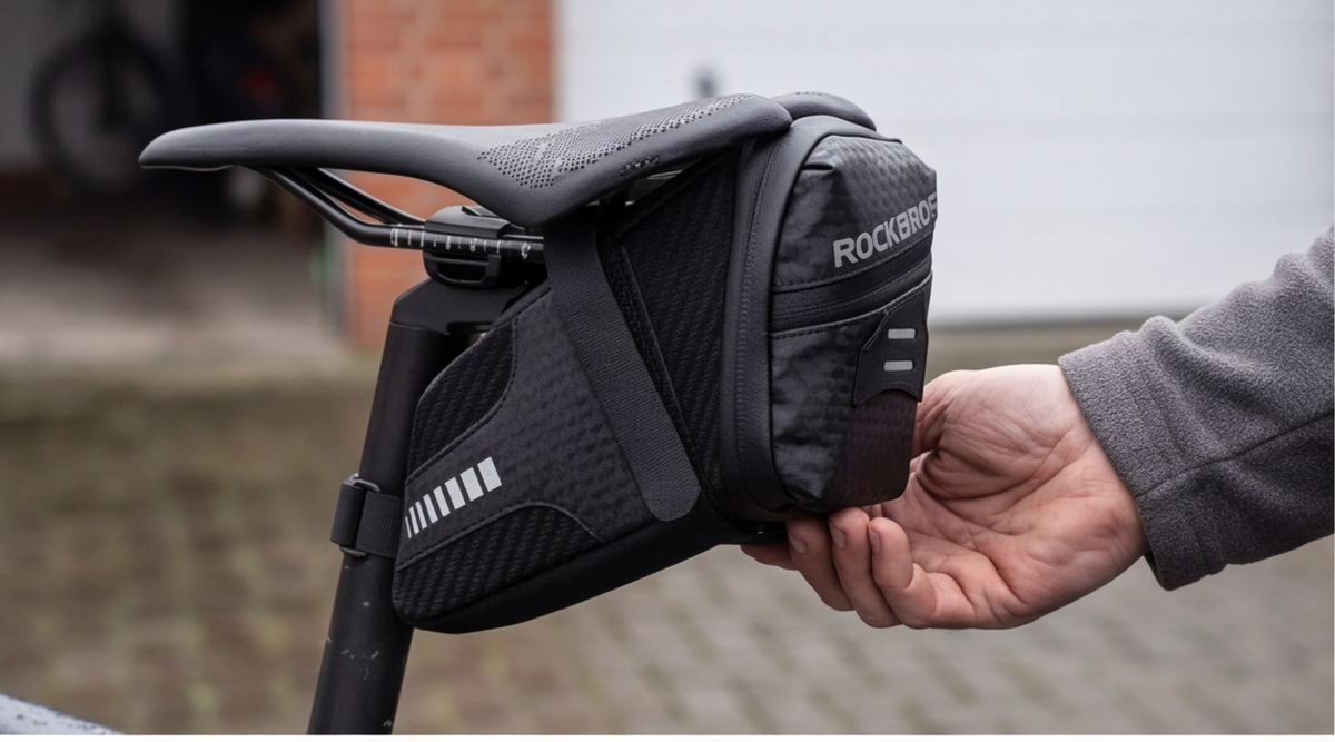 ROCKBROS Satteltasche im Test: Praktische Fahrradtasche für MTB und Rennrad