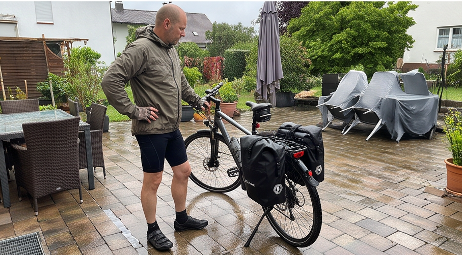 toptrek chb fahrradtasche mit isoliertasche im Alltag