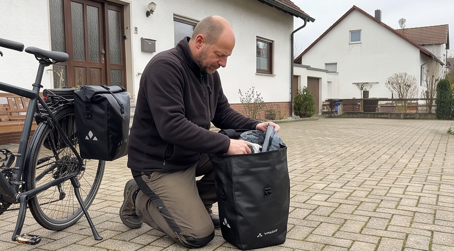 vaude aqua back im Alltag