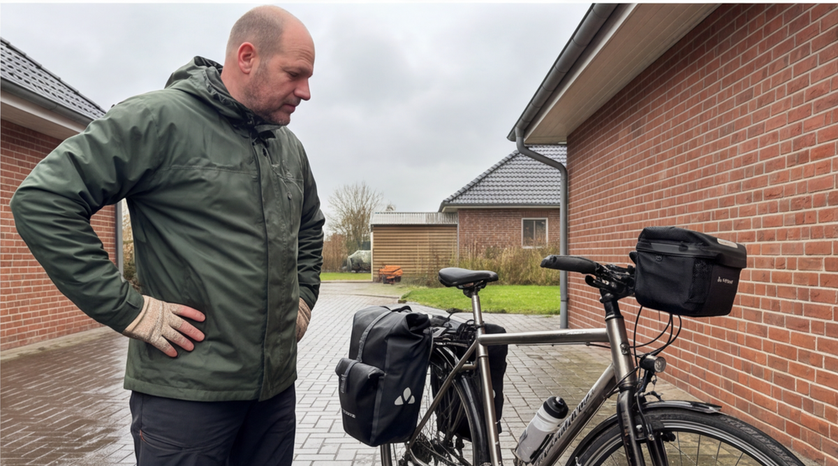 vaude aqua back plus fahrradtaschen im Alltag