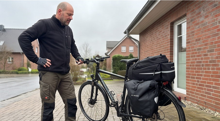 vaude silkroad l gepaecktraegertasche im Alltag
